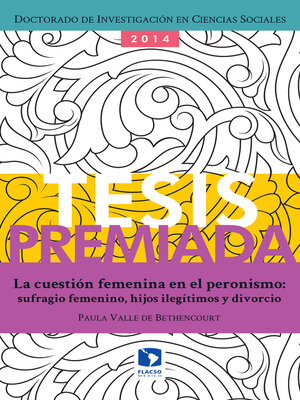 cover image of La cuestión femenina en el peronismo